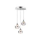 ET2 Lighting E24593-93PC Swank 3-Lights 18W Polished Chrome Pendant