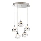 ET2 Lighting E24595-93PC Swank 5-Lights 30W Polished Chrome Pendant
