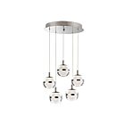 ET2 Lighting E24595-93PC Swank 5-Lights 30W Polished Chrome Pendant