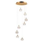 ET2 Lighting E24598-93NAB Swank 8-Lights 48W Natural Aged Brass Pendant