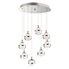 ET2 Lighting E24598-93PC Swank 8-Lights 48W Polished Chrome Pendant