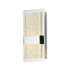 ET2 Lighting Sparkler E24605-122PC 2-Lights Polished Chrome 8W LED Wall Sconce