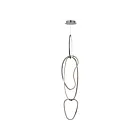 ET2 Lighting E24617-BC 4-Lights 240W Black Chrome LED Pendant