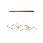 ET2 Lighting E24618-BCN Unity 1-Light 64W Brushed Champagne Pendant