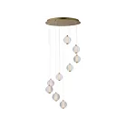ET2 Lighting E24646-144GLD Rhythm 9-Lights 45W Gold Pendant