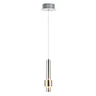 ET2 Lighting E24751-SNSBR Reveal 1-Light 6W Satin Nickel/Satin Brass Pendant