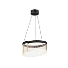 ET2 Lighting E24771-133BK Sonata 1-Light 24W Black Pendant