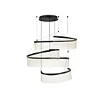 ET2 Lighting E24776-133BK 3-Lights 258W Black LED Pendant