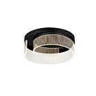 ET2 Lighting Sonata E24779-133BK 1-Light 35W Black LED Semi Flush Mount