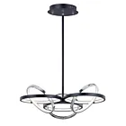 ET2 Lighting E24787-BKPC Gyro II 6-Lights 438W Black/Polished Chrome Pendant