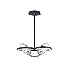 ET2 Lighting E24787-BKPC Gyro II 6-Lights 438W Black/Polished Chrome Pendant