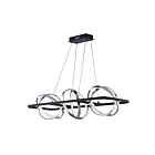 ET2 Lighting E24788-BKPC Gyro II 6-Lights 438W Black/Polished Chrome Pendant