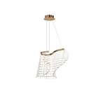 ET2 Lighting E24812-82BCN 1-Light 14W Brushed Champagne LED Pendant