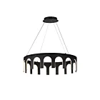 ET2 Lighting E24864-BK Coronation 1-Light 98W Black Pendant