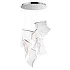 ET2 Lighting E24875-133PC Rinkle 6-Lights 150W Polished Chrome Pendant