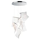 ET2 Lighting E24875-133PC Rinkle 6-Lights 150W Polished Chrome Pendant