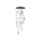 ET2 Lighting E24877-133BGM Rinkle 14-Lights 490W Brushed Gunmetal Pendant