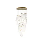 ET2 Lighting E24877-133FG Rinkle 14-Lights 42W French Gold Pendant