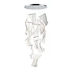 ET2 Lighting E24877-133PC Rinkle 14-Lights 490W Polished Chrome Pendant
