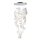 ET2 Lighting E24877-133PC Rinkle 14-Lights 490W Polished Chrome Pendant
