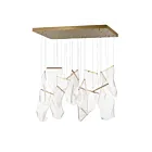 ET2 Lighting E24878-133FG Rinkle 13-Lights 39W French Gold Pendant