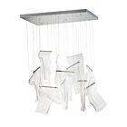 ET2 Lighting E24878-133PC Rinkle 13-Lights 32.5W Polished Chrome Pendant