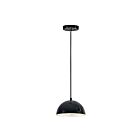 ET2 Lighting E24900-GBAL Hemisphere 1-Light 10W Gloss Black/Aluminum Pendant