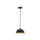ET2 Lighting E24900-GBGLD Hemisphere 1-Light 10W Gloss Black/Gold Pendant