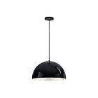 ET2 Lighting E24904-GBAL Hemisphere 1-Light 20W Gloss Black/Aluminum Pendant
