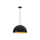 ET2 Lighting E24904-GBGLD Hemisphere 1-Light 20W Gloss Black/Gold Pendant