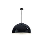 ET2 Lighting E24906-GBAL Hemisphere 1-Light 30W Gloss Black/Aluminum Pendant