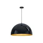 ET2 Lighting E24906-GBGLD Hemisphere 1-Light 30W Gloss Black/Gold Pendant