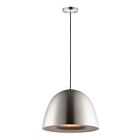 ET2 Lighting E24914-SNBK Fungo 1-Light 8W Satin Nickel/Black Pendant