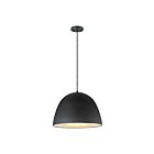 ET2 Lighting E24916-BKSBR Fungo 1-Light 12W Black/Satin Brass Pendant