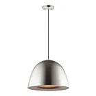 ET2 Lighting E24916-SNBK Fungo 1-Light 12W Satin Nickel/Black Pendant