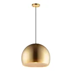 ET2 Lighting E24924-SBRCOF Palla 1-Light 8W Satin Brass/Coffee Pendant