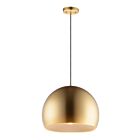 ET2 Lighting E24924-SBRCOF Palla 1-Light 8W Satin Brass/Coffee Pendant