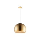 ET2 Lighting E24924-SBRCOF Palla 1-Light 8W Satin Brass/Coffee Pendant