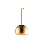 ET2 Lighting E24926-SBRCOF Palla 1-Light 12W Satin Brass/Coffee Pendant