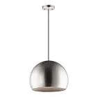ET2 Lighting E24926-SNBK Palla 1-Light 12W Satin Nickel/Black Pendant