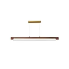 ET2 Lighting E24932-WNAB 1-Light 28W Whit Alabaster and Natural Aged Brass LED Pendant