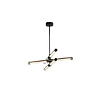 ET2 Lighting E24943-APBK Rollo 1-Light 40W Antique Pecan/Black Pendant