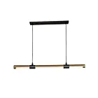 ET2 Lighting E24946-APBK Rollo 1-Light 34W Antique Pecan/Black Pendant