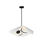 ET2 Lighting E24968-WTBK Carmen 3-Lights 21W Black Pendant