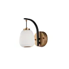 ET2 Lighting Soji E25060-92BKGLD 1-Light Black/Gold 4W LED Wall Sconce