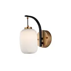 ET2 Lighting Soji E25061-92BKGLD 1-Light Black/Gold 4W LED Wall Sconce
