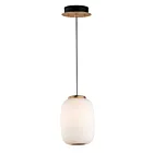 ET2 Lighting E25064-92BKGLD Soji 2-Lights 8W Black/Gold Pendant