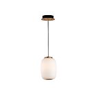 ET2 Lighting E25064-92BKGLD Soji 2-Lights 8W Black/Gold Pendant