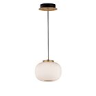 ET2 Lighting E25065-92BKGLD Soji 2-Lights 8W Black/Gold Pendant