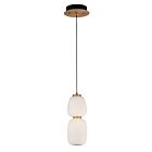 ET2 Lighting E25066-92BKGLD Soji 1-Light 14W Black/Gold Pendant
